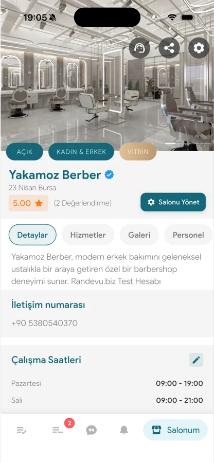 Salon Uygulaması - 5